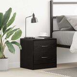 vidaXL Noćni ormarić crni hrast 40x30x40 cm konstruirano drvo Cijene