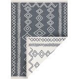 RugsX Preproge Preproga TWIN 23000 Boho, bombažna, dvostranska, 120x170 cm Črna | Shoptok.si