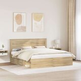  Konstrukcija postelje Sonoma 200 x 200 cm Masivno borovo les, (5000103842) | Shoptok.si