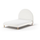 Vipack Bijeli tapecirani krevet s podnicom 140x200 cm MOON – | shoptok.hr