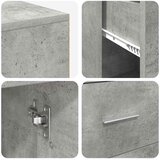  Kutni stol s ladicama Betonski sivi 102 x 88 x 75 cm | shoptok.hr
