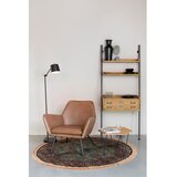 White Label Črna stoječa svetilka s kovinskim senčilom (višina 135 cm) Hajo – | Shoptok.si