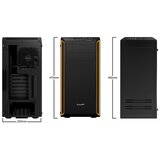 Be Quiet! Pure base 600 (bgw20) midiatx okno črno/oranžno ohišje | Shoptok.si