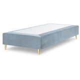Milo Casa svijetloplavi baršunasti krevet za jednu osobu Lia, 90 x 200 cm | shoptok.hr