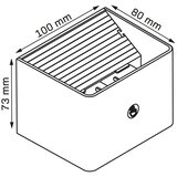  LED zidno svetlo sa senzorom MIRI LED/2,5W/3,7V 3000-6400K 4000 mAh crna | Eponuda.com