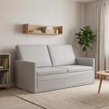  Kauč za dvoje Oblačnosiva 150 x 81 x 82 cm Tkanina - Siva tkanina oblak 140 cm | shoptok.hr