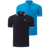Dewberry DUAL SET T8594 MENS T-SHIRT-BLACK-BLUE Cijene