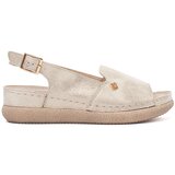GOODIN Gold sandals with leather insole | Shoptok.si