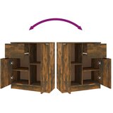  Komoda boja dimljenog hrasta 60x30x70 cm od konstruiranog drva | shoptok.hr