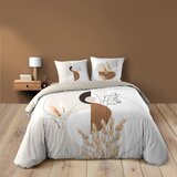 Douceur d intérieur Bela/bež bombažna posteljnina za zakonsko posteljo/podaljšana 240x220 cm Natacha – | Shoptok.si