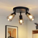 Nettlife Stropna svetilka, reflektor, 3 plameni, črna, industrijska, E14, stropna svetilka za dnevno sobo, (22116789) | Shoptok.si