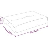  Blazina za palete turkizna 60x40x12 cm blago, (20657647) | Shoptok.si
