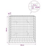 Gabion s žicom debljine 5 mm i mrežom 5x10 cm 100x20x100 cm - 20 cm 100 cm 100 cm | shoptok.hr