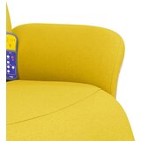  Masažni naslonjač od tkanine s osloncem za noge svjetložuti | shoptok.hr