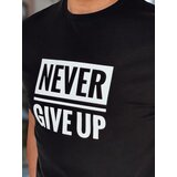 DStreet T-shirt męski z nadrukiem czarna | Shoptok.si