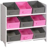 Master Ormarić dječiji sa korpicama roza 63x30x59,5cm Happy 400115 | Eponuda.ba