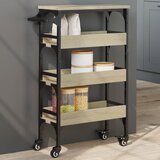 vidaXL Kuhinjska kolica boja hrasta 53 x 20 x 76 cm konstruirano drvo | shoptok.hr