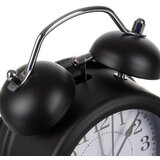 Izoxis 25473 retro analogna budilka z LED osvetlitvijo – črna | Shoptok.si