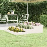 Maison Chic Visoka greda - Greda - Cvetlični Lonec bela 107x107x27 cm trdna borovina, (21790352) | Shoptok.si
