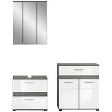 MID.YOU Kopalnica Blake, Bela, Srebrna, 2-Delna | Shoptok.si