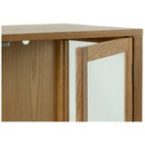 MOME Vitrina v hrastovem dekorju v naravni barvi 90x126x40 cm Ceci – | Shoptok.si