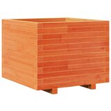  Vrtno cvetlično korito voščeno 60x60x49,5 cm trdna borovina | Shoptok.si