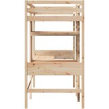  Okvir kreveta na kat bez madraca 75x190 cm od borovine | Eponuda.com