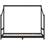  Okvir za dječji krevet crni 2x(90x190) cm od masivne borovine | shoptok.hr