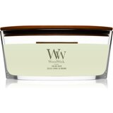 WoodWick Solar Haze dišeča sveča z lesenim stenjem (hearthwick) 453 g | Shoptok.si