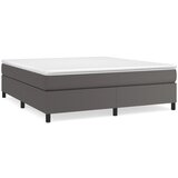 Maison Chic Posteljni okvir - Dvoposteljna postelja - Zakonska postelja siv 180x200 cm umetno usnje-J5390, (21774501) | Shoptok.si