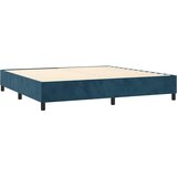  Krevet s oprugama i madracem tamnoplavi 200x200 cm baršunasti | shoptok.hr