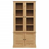  Vitrina sa staklom VIGO 85 x 35 x 170 cm od masivne borovine | shoptok.hr