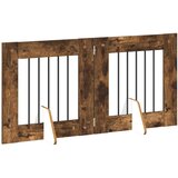  Vrata za pse s postoljem 2 pcs Dimljeni hrast 60 x 60 cm | Eponuda.com