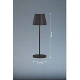 Fischer & Honsel Črna LED zatemnitvena namizna svetilka s kovinskim senčilom (višina 34 cm) Cosenza 2.0 – | Shoptok.si