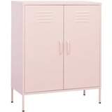 vidaXL omara za shranjevanje roza 80x35x101,5 cm jeklo | Shoptok.si