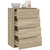 vidaXL Komoda sonoma hrast 60x31x84 cm inženirski les | Shoptok.si