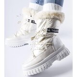 Gemre Beige insulated snow boots with Giorgio lettering | Shoptok.si