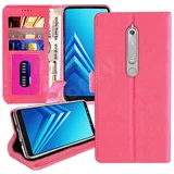  Preklopni ovitek / etui / zaščita Wallet za Nokia 6.1 - roza