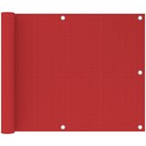 vidaXL Balkonsko platno rdeče 75x500 cm HDPE Cene