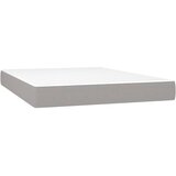  Krevet box spring s madracem svjetlosivi 140x200 cm od tkanine | shoptok.hr