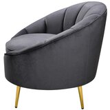 Livetastic Fotelj Stella, Temno Siva | Shoptok.si