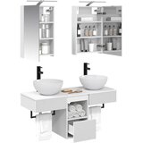  Set ormarića za kupaonicu 5 kom. Bijela Konstruirano drvo | shoptok.hr