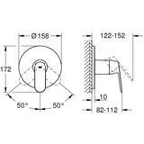 Grohe Eurosmart Cosmopolitan baterija za tuš 24044000 Cene
