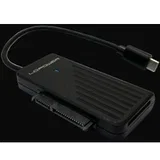 Adapter za SATA NVME, 2.5" ili 3.5" adapter, USB-C, Crni