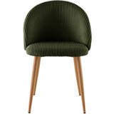Livetastic STOL, les, kovina, tekstil zelena | Shoptok.si