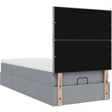 vidaXL otomanski okvir kreveta s madraca svijetlosivi 80x200cm tkanine | shoptok.hr