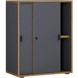 MID.YOU Arhivska Omara Salia B60, Antracit, Barva Hrasta | Shoptok.si