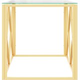  Stolić za kavu 110 x 45 x 45 cm od nehrđajućeg čelika i stakla | Eponuda.com