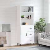 vidaXL Visoka komoda bijela 69 5x34x180 cm konstruirano drvo | shoptok.hr
