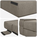 SK foldajući kauč na krevet Svijetlo siva 190 x 100 x 15 cm - Svjetlosiva 190 x 100 x 15 cm Baršun | shoptok.hr